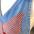 画像7: Vintage Gingham butterfly patch denim onepiece