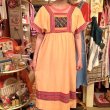 画像4: Vintage light orange  embroidery dress