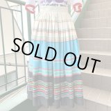 画像: (SALE) Vintage Mexican pattern circular skirt