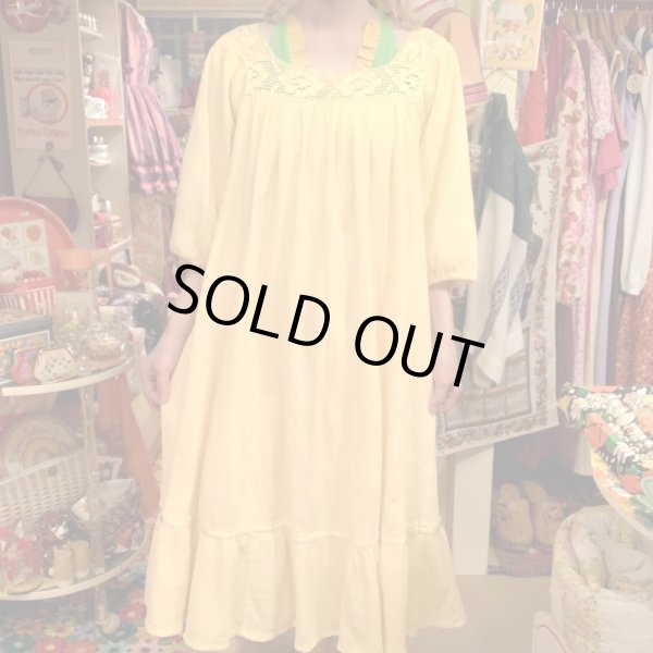 画像4: Vintage Mexico cotton gauze dress