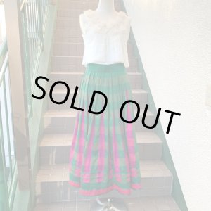 画像: 70'S Made in West Germany Silk plaid skirt