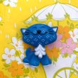 画像1: 1973 AVON社 Solid Perfume case cat broach