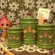 画像8: 60'S Bird&Flower Tin canister（M）JUNK