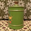 画像2: 60'S Bird&Flower Tin canister(L)