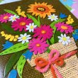 画像1: Vintage potted flowers Birthday card