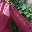 画像2: Vintage embroidery sheer dress