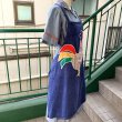 画像2: Vintage rooster patchwork denim apron