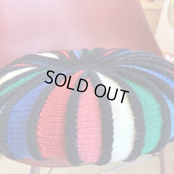 画像2: DEADSTOCK Vintage knit circle cushion