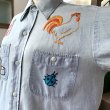 画像3: Vintage embroidery chambray shirt