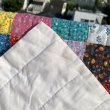 画像9: Vintage colorful flowers patchwork quilt