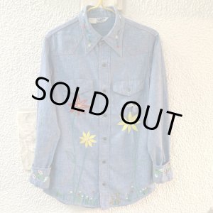 画像: Vintage embroidery&paint western shirt