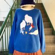 画像1: 80'S Vintage ribbon duck patch sweat