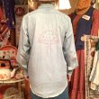 画像10: Vintage mushroom&flower embroidery chambray shirt