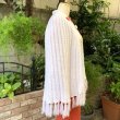 画像4: (SALE) Vintage flower embroidery knit cape