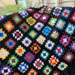 画像8: Vintage Granny square knit cape