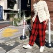 画像1: Vintage leaf pattern knit cardigan