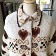 画像3: Vintage heart pattern knit poncho