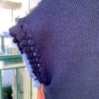 画像7: Vintage flower stamp suede&knit vest