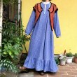 画像11: Vintage flower stamp suede&knit vest