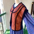画像4: Vintage flower stamp suede&knit vest