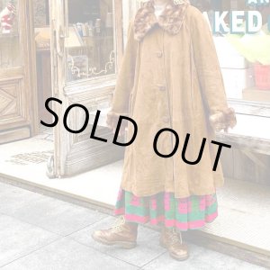 画像: Vintage real leather&fur coat