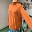 画像2: Vintage orange high neck knit sweater