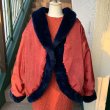 画像16: Vintage navy eco fur jacket