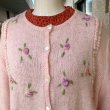 画像4: Vintage flower embroidery knit cardigan