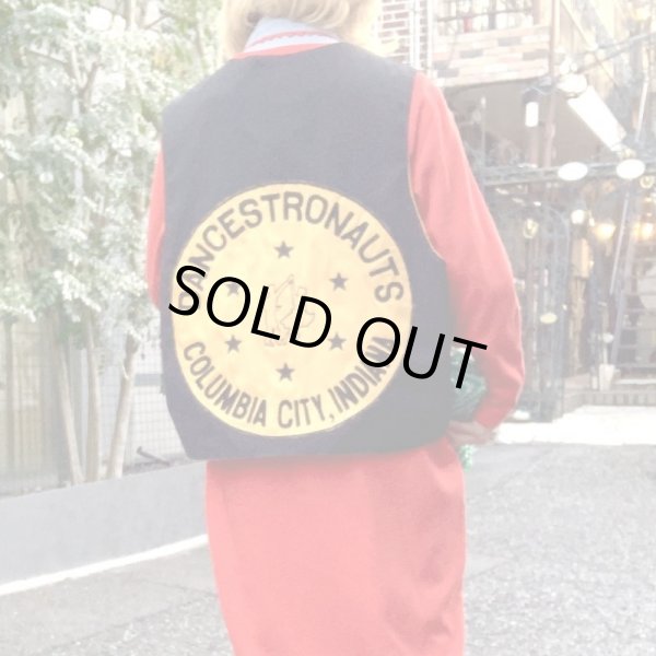 画像1: Vintage reversible big patch vest