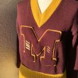 画像2: 50'S Lettered knit sweater