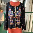 画像6: Vintage Christmas decoration cotton cardigan