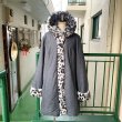 画像16: Vintage bk.gy leopard eco fur reversible coat