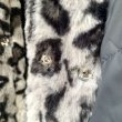 画像22: Vintage bk.gy leopard eco fur reversible coat