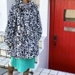 画像1: (SALE) Vintage bk.gy leopard eco fur reversible coat