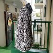 画像10: Vintage bk.gy leopard eco fur reversible coat