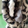 画像7: Vintage bk.gy leopard eco fur reversible coat