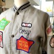 画像4: Vintage light gray satin patch jacket