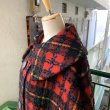 画像5: Vintage Design Plaid collared poncho