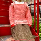 画像: (SALE) Vintage nordic sweater