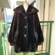 画像2: (SALE) Vintage dark brown eco fur coat