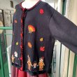 画像11: Vintage sequins&beads decoration patch cotton cardigan