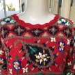 画像4: Vintage flower embroidery cotton knit