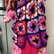 画像8: Vintage Granny square ribbon vest