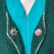 画像2: Vintage flower embroidery wool tyrolean vest