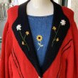 画像4: (SALE) Vintage flower embroidery tyrolean cardigan