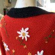 画像10: (SALE) Vintage flower embroidery tyrolean cardigan