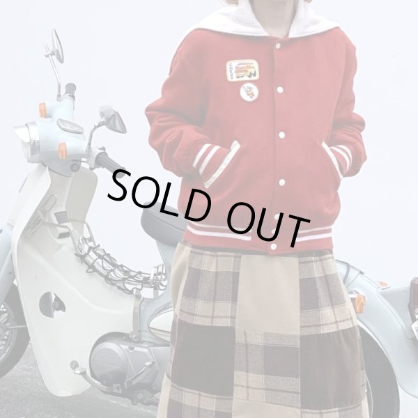 画像1: (SALE) Vintage sailor color stadium jumper