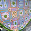 画像4: Big size Vintage flower pattern circular cloth with fringes