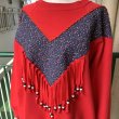 画像5: Vintage flower patchwork beaded fringe sweat