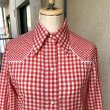 画像2: 70'S LEVIS Vintage gingham check western shirt